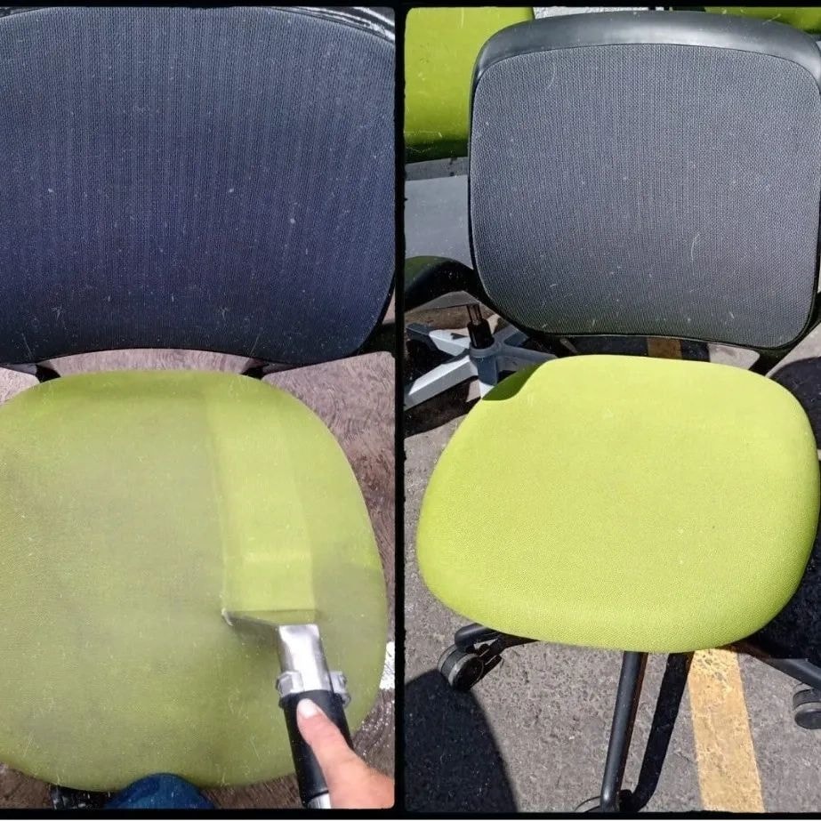 Antes y después — silla de oficina